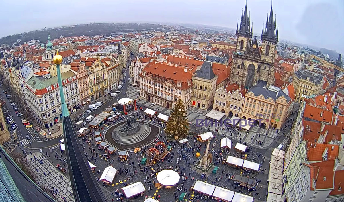 Прага запустила онлайн-трансляцию с главной рождественской ярмарки