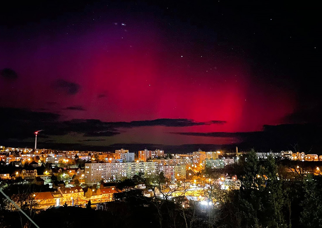 В ночь на пятницу жители Чехии смогут наблюдать северное сияние