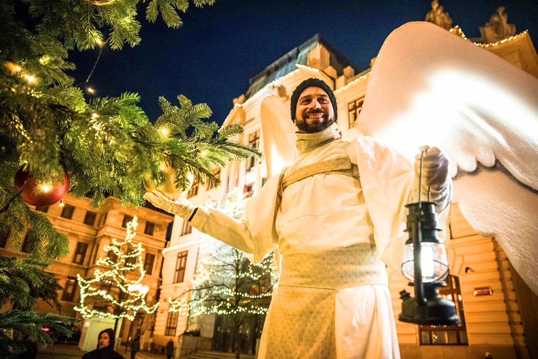 В центре Праги можно будет повстречать «ангелов»