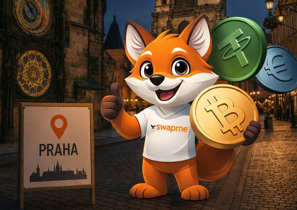 В Праге заработал SwapMe – сервис обмена криптовалюты с курьерской доставкой по всей Чехии
