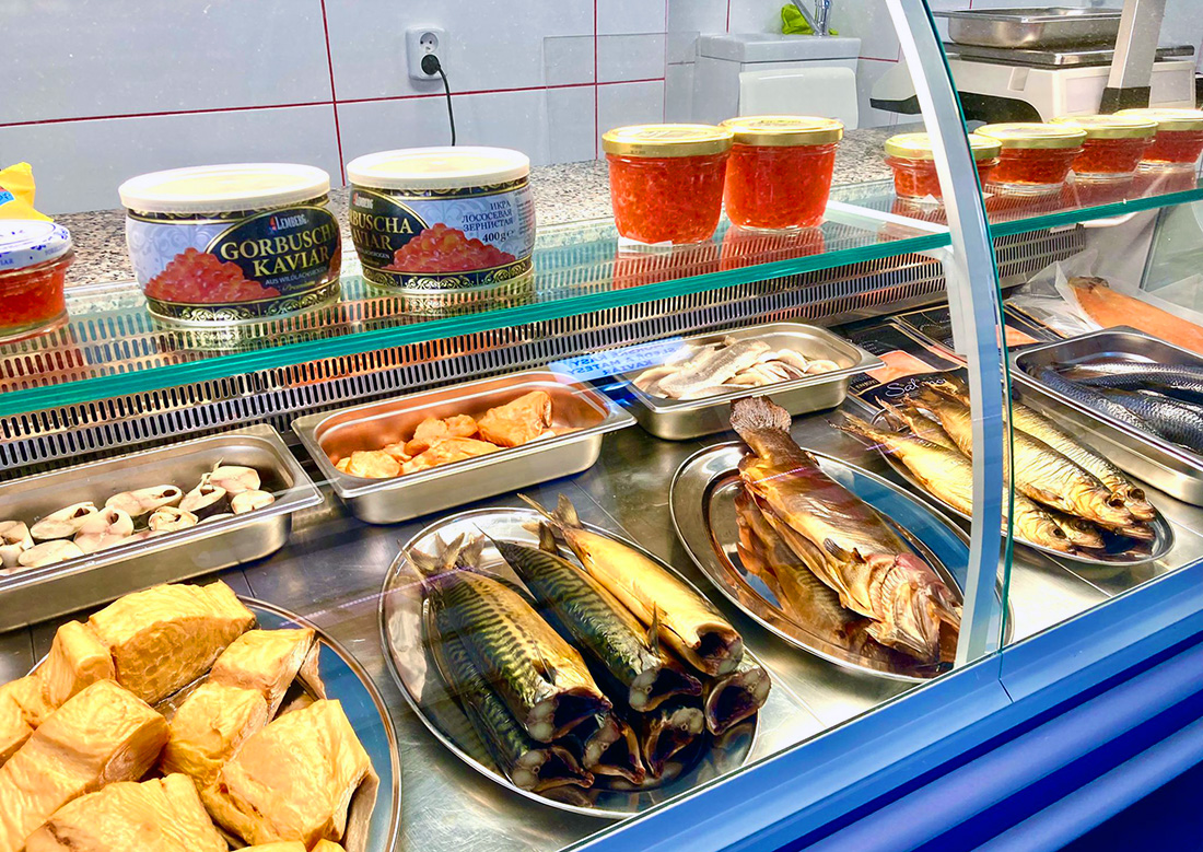 Распродажа в магазинах морепродуктов в Праге: скидка 20% на всё