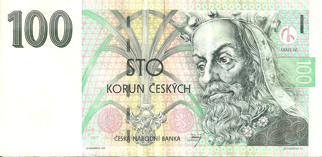 100 чешских крон