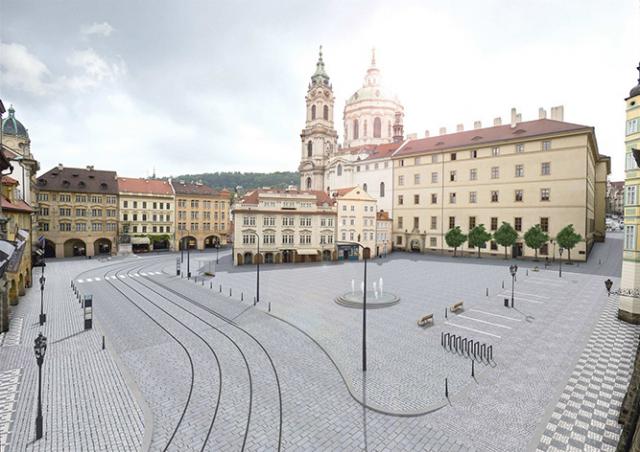 Прага выбрала проект будущей реконструкции Малостранской площади