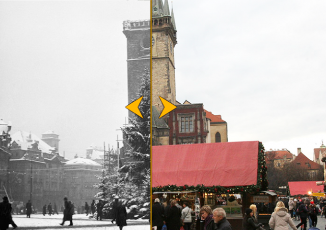 Фотопроект: рождественская Прага вчера и сегодня