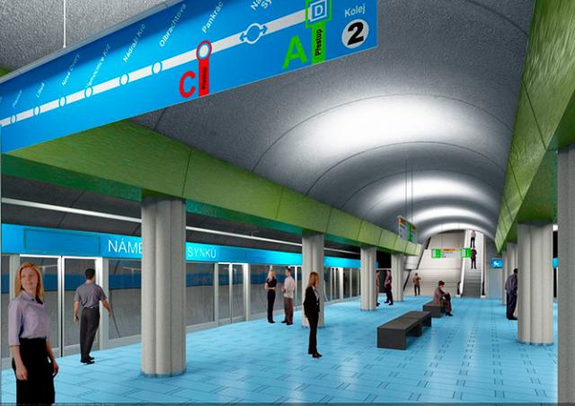 Строительство новой ветки пражского метро откладывается